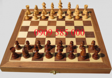 Bộ cờ vua gỗ sồi trắng loại trung